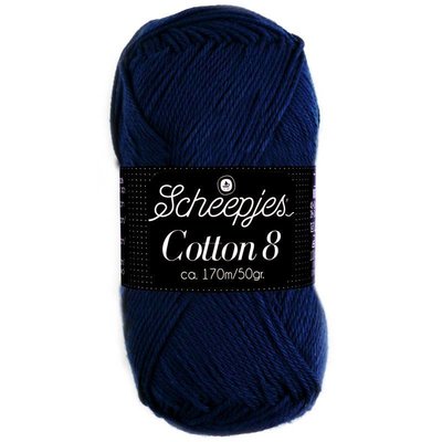 Scheepjes Cotton 8 - 527 - marineblauw