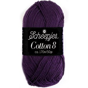 Scheepjes Cotton 8 - 721 - donkerpaars