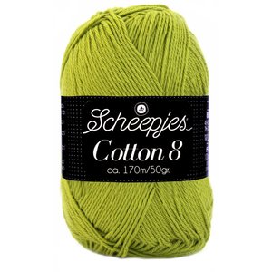 Scheepjes Cotton 8 - 669 - olijfgroen