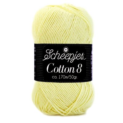 Scheepjes Cotton 8 - 508 - lichtgeel