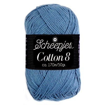 Scheepjes Cotton 8 - 711 - jeansblauw