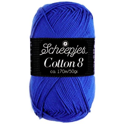 Scheepjes Cotton 8 - 519 - kobaltblauw