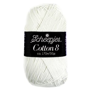 Scheepjes Cotton 8 - 502 - wit