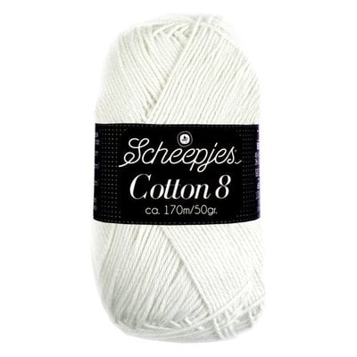 Scheepjes Cotton 8 - 502 - wit