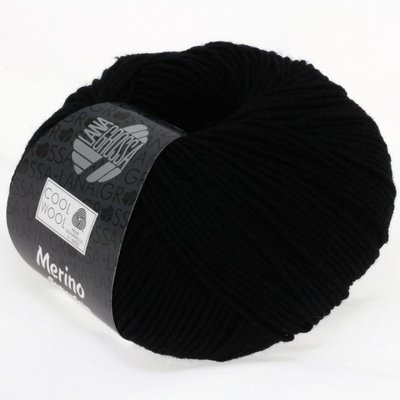 Lana Grossa Cool Wool 433 - Zwart