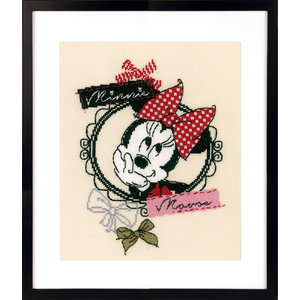 Vervaco Borduurpakket It's all about Minnie 22 x 26 cm