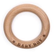 Durable Bijtring hout "Baby boy"