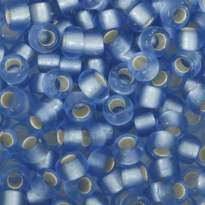 Toho Glaskralen rond 8-0 blauw/grijs (33F)