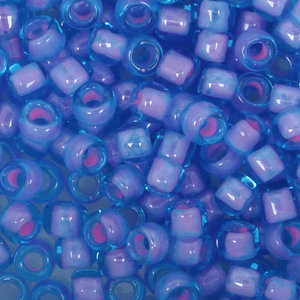 Toho Glaskralen rond 8-0 blauw/paars (938)