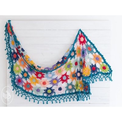 Durable Haakpakket: Colourful Cosy Flower Shawl