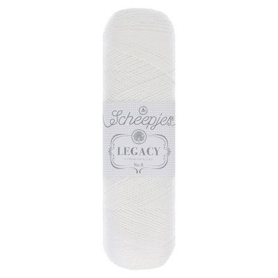 Scheepjes Legacy natural cotton no. 8 Wit - 009