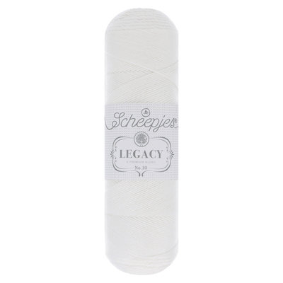 Scheepjes Legacy natural cotton no. 10 Wit - 009