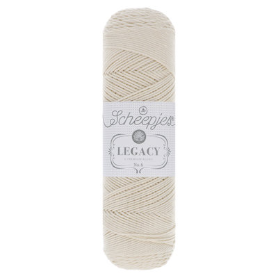 Scheepjes Legacy mercerized cotton no. 6 Ecru - 089