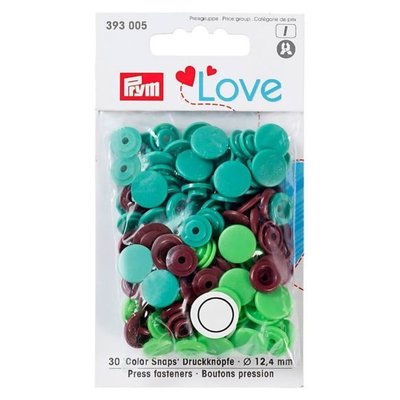 Prym Color Snaps Groen/Bruin