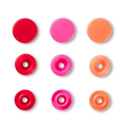 Prym Color Snaps Roze/Rood