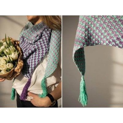 Durable Haakpakket: Houndstooth Triangle Shawl