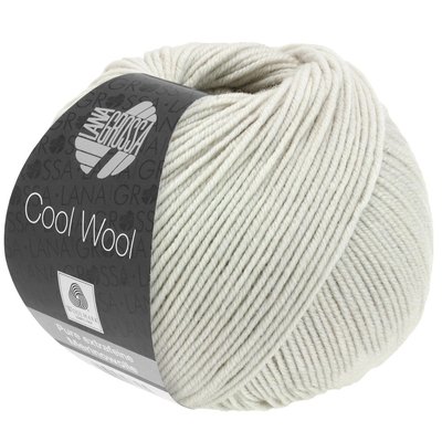 Lana Grossa Cool Wool 2076 - schelp grijs