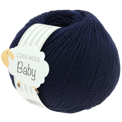 Lana Grossa Cool Wool Baby 210 - Nacht Blauw