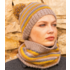 Katia Breipakket: Nekwarmer & Muts Merino Aran Geel