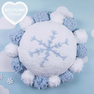 Scheepjes Breipakket: Snowflake Fluff Cushion