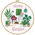 Vervaco Borduurpakket met ring Home Garden