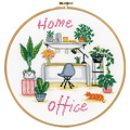 Vervaco Borduurpakket met ring Home Office