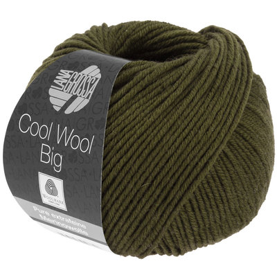 Lana Grossa Cool Wool Big 1005 - Donker Olijfgroen