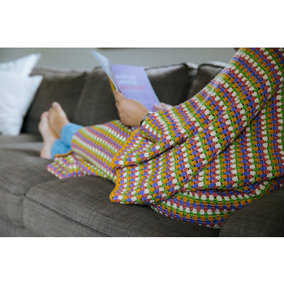 Durable Haakpakket: Comfy Granny Stripe Blanket