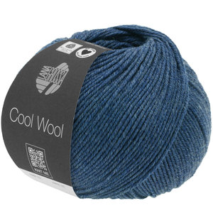 Lana Grossa Cool Wool 1490 - Donker Blauw Gemêleerd