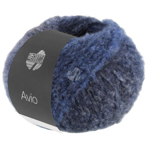 Lana Grossa Avio 07 - Marineblauw/grijsblauw