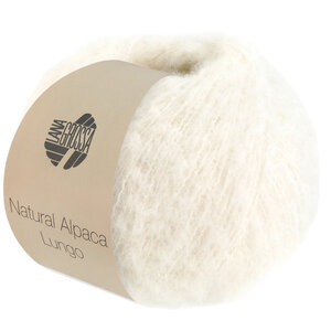 Lana Grossa Natural Alpaca Lungo 01 - Gebroken wit