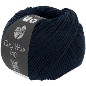 Lana Grossa Cool Wool Big 1630 - Zwartblauw Gemêleerd