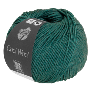 Lana Grossa Cool Wool 1425 - Donkergroen Gemêleerd