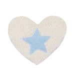 Efie Efie Dinkel-Wäremekissen Herz mit Stern blau