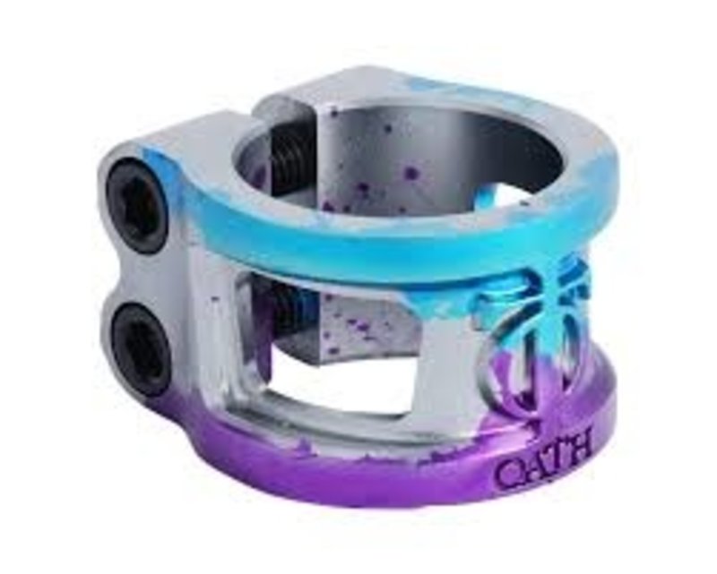 Oath Components Cage V2 Bolts Clamp Titanium/Blue/Purple