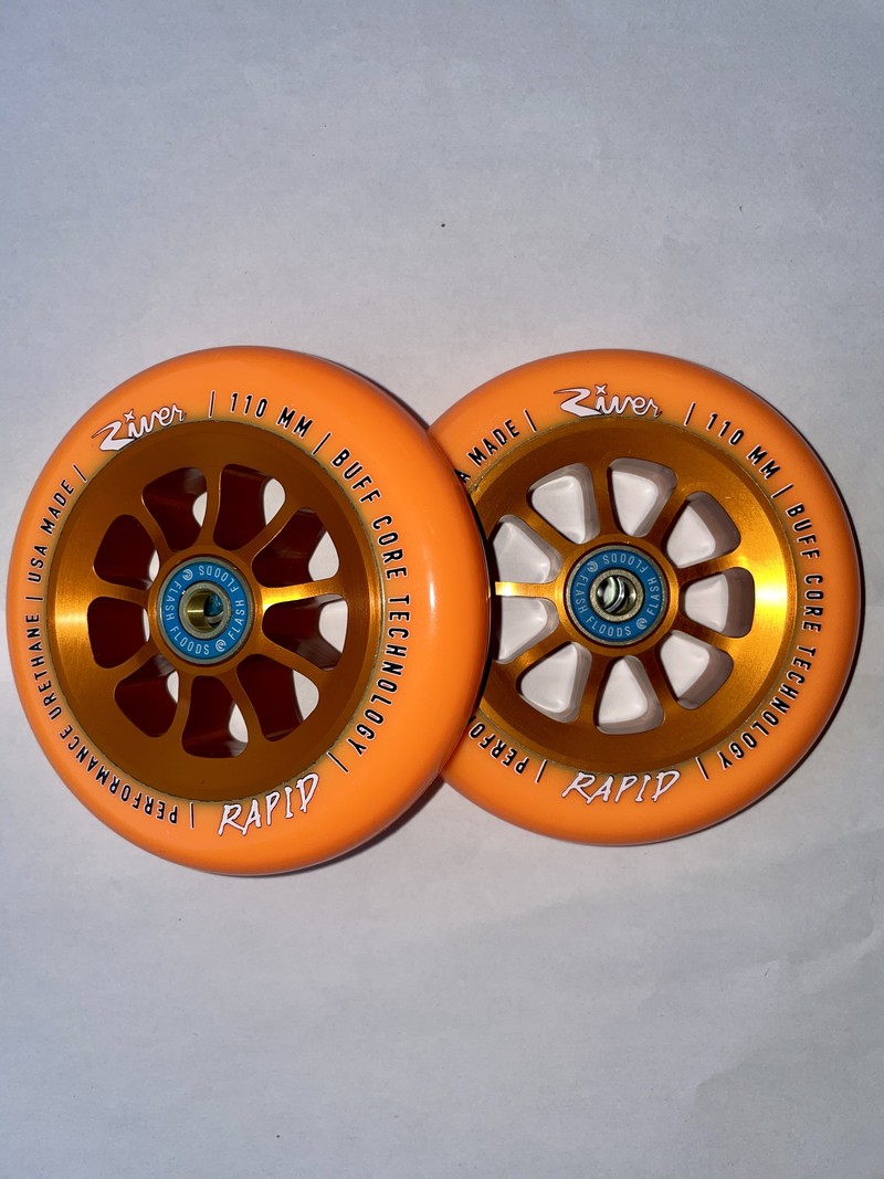 River Natural Rapid Wheels Orange on Orange