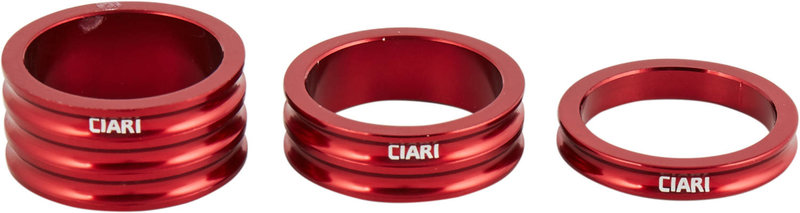 Ciari Anelli Headset spacer set red