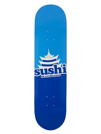 Sushi skateboards Pagoda Logo Deck Blue