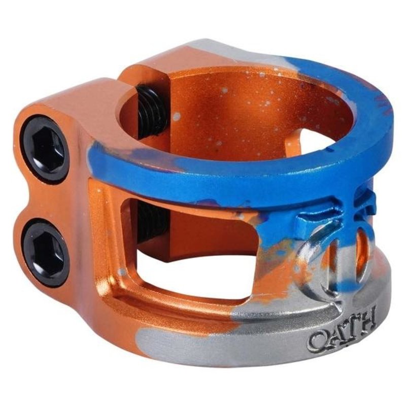 Oath Components Cage V2 Clamp Orange/Blue/Titanium