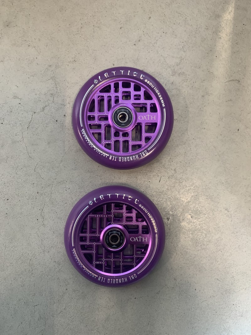 Oath Components Lattice Wheels Purple