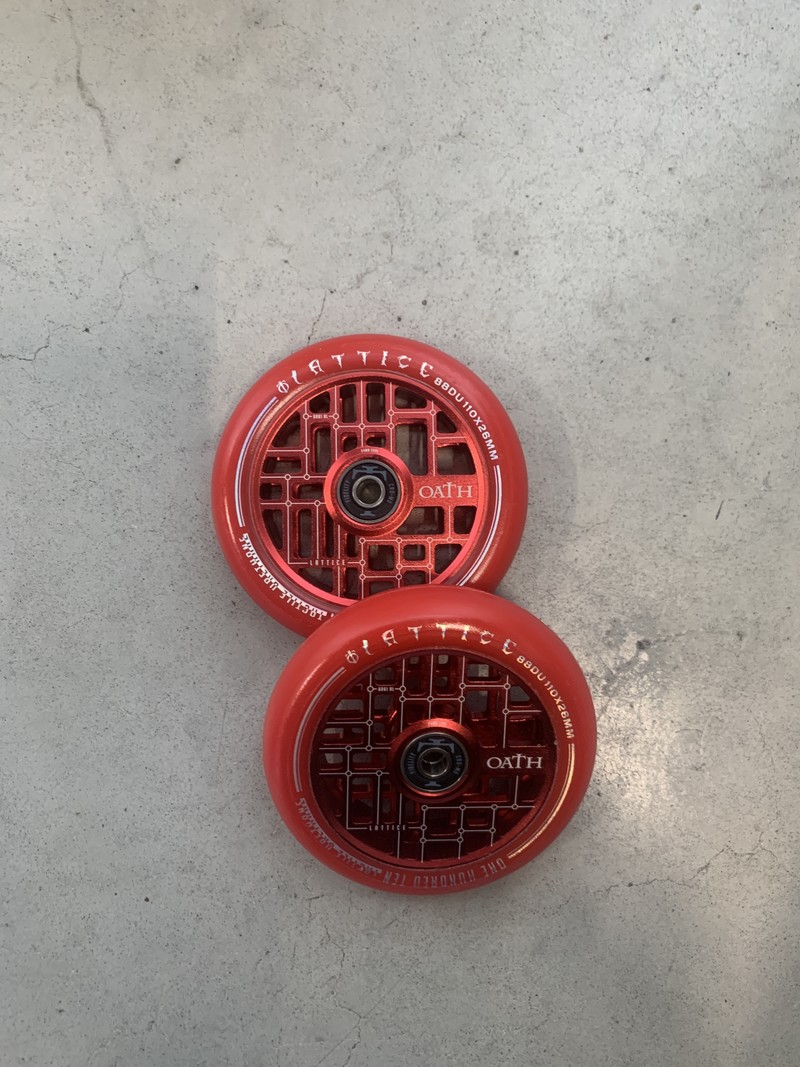 Oath Components Lattice Wheels Red