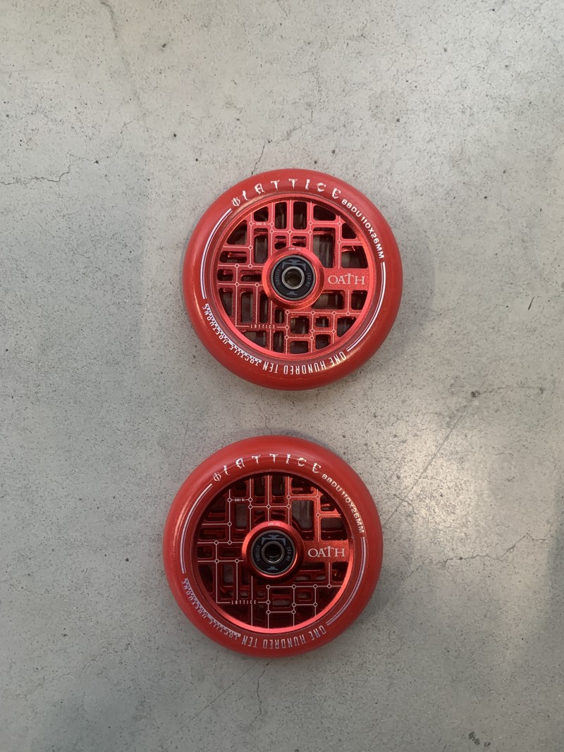 Oath Components Lattice Wheels Red