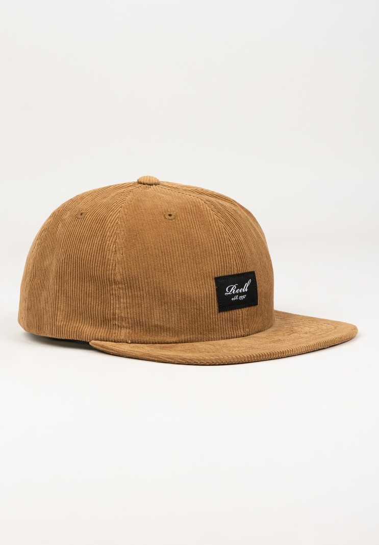 Reell Flat 6-Panel Cap Copper Brown Cord