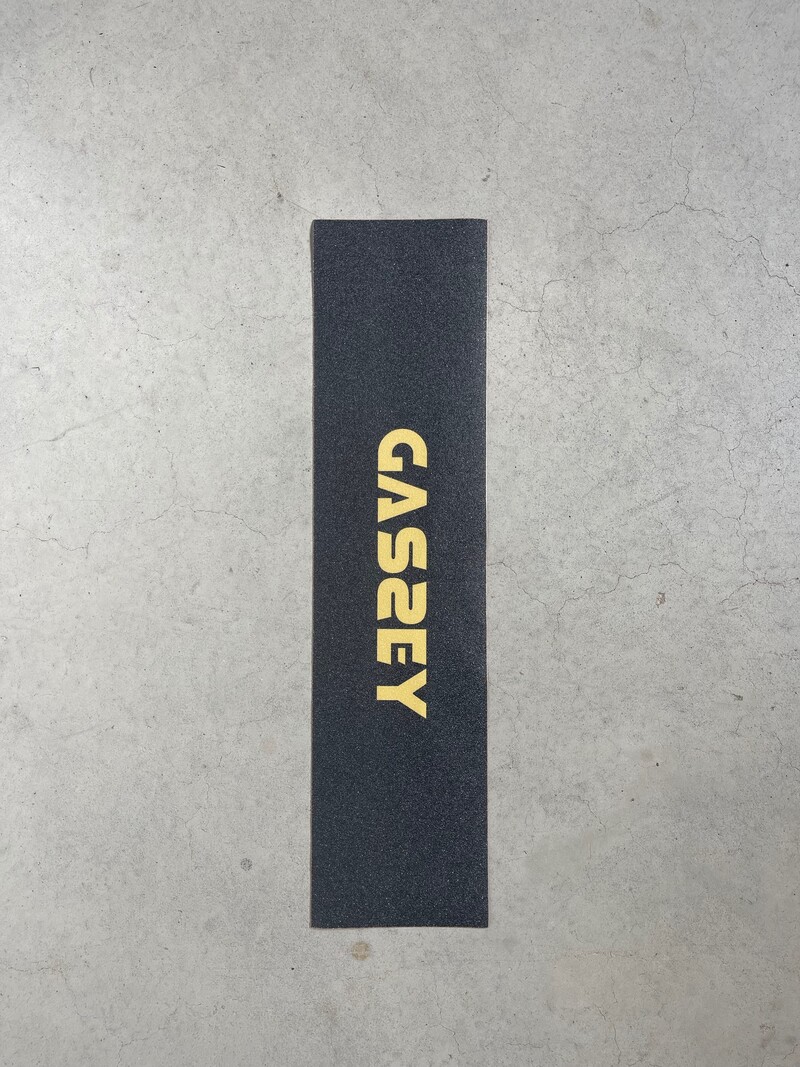 Gassey  Logo Griptape Yellow