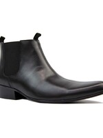 Madcap England Lightfoot Mod Chelsea Boots in schwarzem Leder