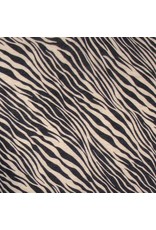Chenaski T-Shirt Zebra beige/schwarz
