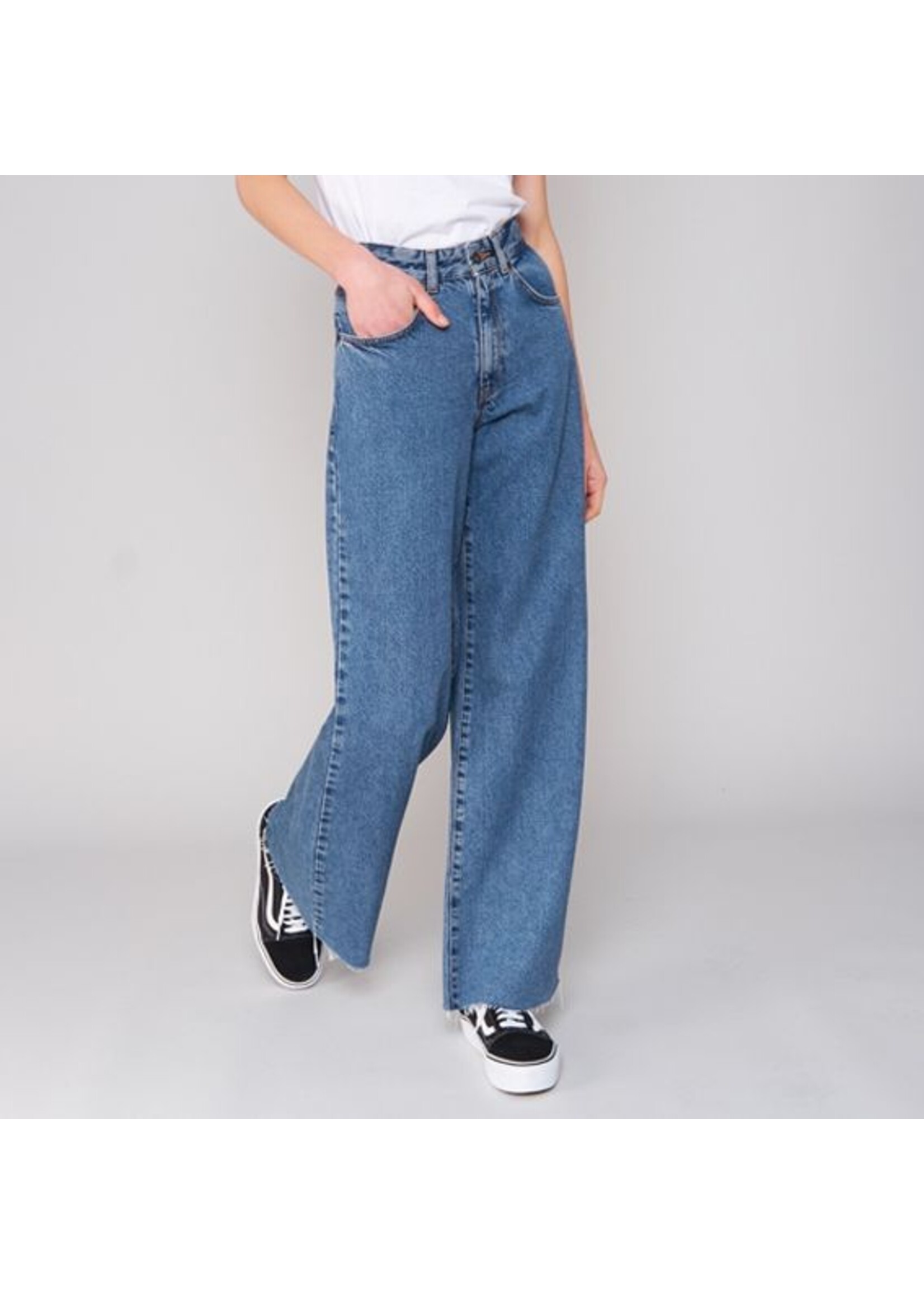 Weite Jeans blau