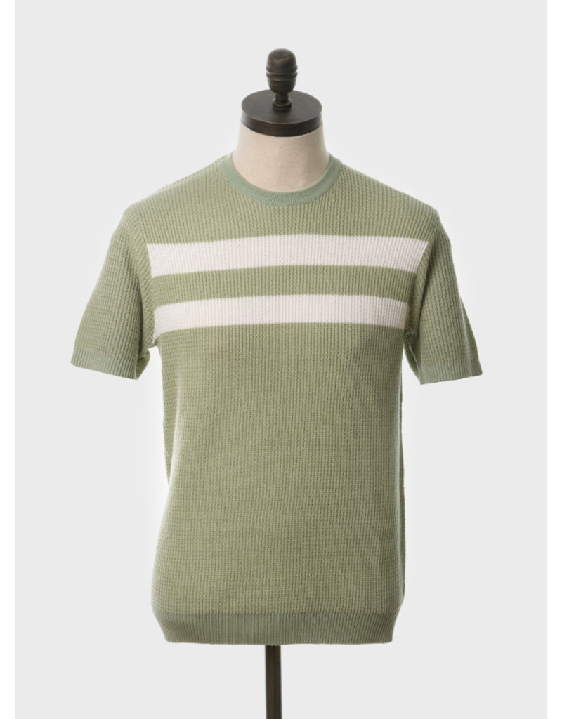 Art Gallery T-Shirt Strickoptik Spearmint