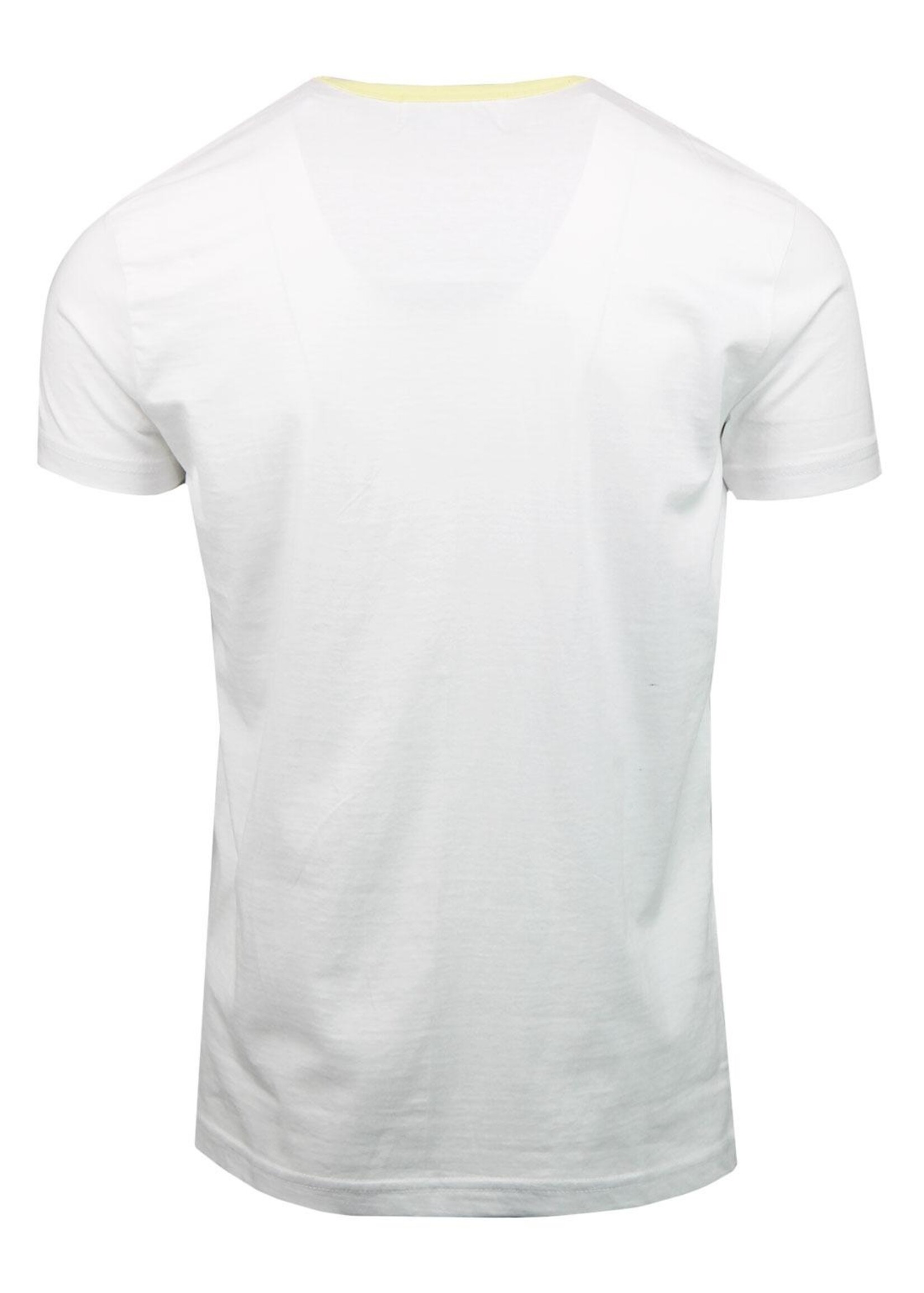 T-Shirt mit Streifen in weiß