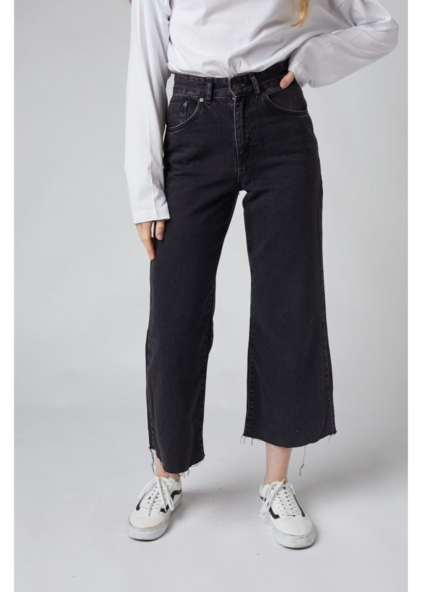 Weite Jeans schwarz
